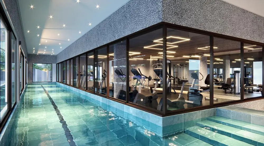 Academia com piscina interna do Kaá Residencial